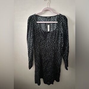 Madewell NWT Seamed Long-Sleeve Midi Dress Ditsy Floral